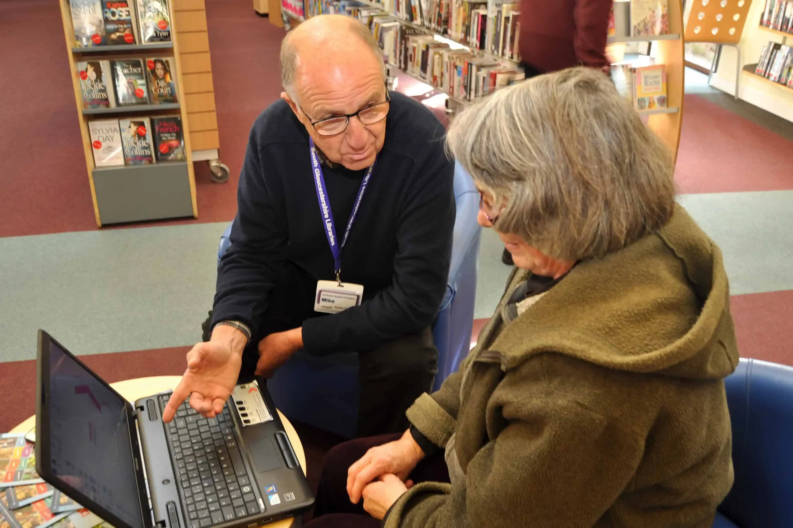 Local library volunteer