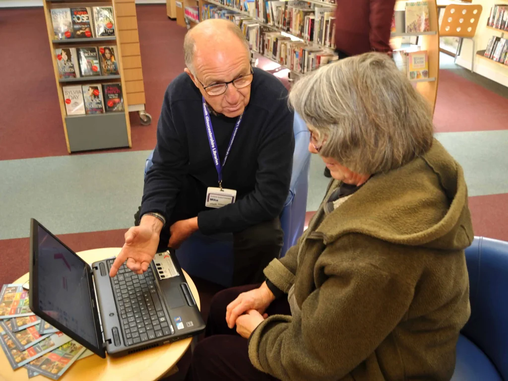 Local library volunteer