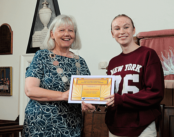 The Clare Fardell Award winner Kinsley